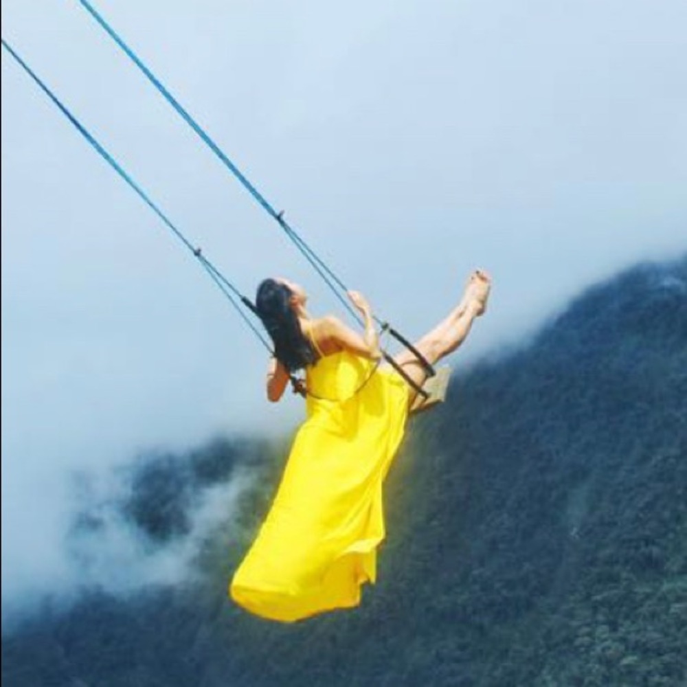 Beautiful yellow summer dress
